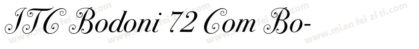 ITC Bodoni 72 Com Bo字体转换